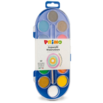 PRIMO - MOROCOLOR PASTIGLIE ACQUERELLO IN 12 COLORI Ã¸ 30mm PRIMO