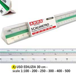 SCALIMETRO ISOTECK ARDA 30CM PER EDILIZIA (SCALE 1:100-200-250-300-400-500)