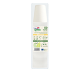 50 Bicchieri in carta bianchi 180ml Dopla Green art.74202