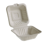 50 Vaschette Hamburger box 15x15cm Take away BIO Leone