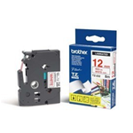 NASTRO LAMINATO BROTHER TZE-232 12MMx8MT ROSSO/BIANCO