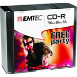 CD-R EMTEC 80MIN/700MB 52X SLIM CASE (kit 10pz)