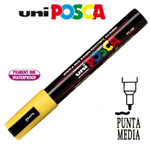 Marcatore UNI POSCA PC5M p.media 1,8-2,5mm giallo UNI MITSUBISHI