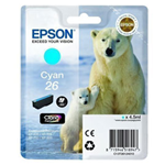 CARTUCCIA CIANO EPSON CLARIA PREMIUM SERIE 26/ORSO POLARE IN BLISTER RS