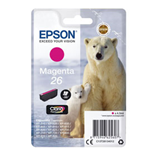 CARTUCCIA MAGENTA EPSON CLARIA PREMIUM SERIE 26/ORSO POLARE IN BLISTER RS