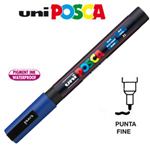 Marcatore UNI POSCA PC3M p.fine 0,9-1,3mm blu UNI MITSUBISHI