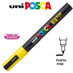 Marcatore UNI POSCA PC3M p.fine 0,9-1,3mm giallo UNI MITSUBISHI