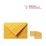 500 buste GIALLO POSTALE gommata carta riciclata FSC 120x180mm 80gr Pigna