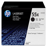 SCATOLA 2 TONER NERO HP LASERJET CE255X LASERJET P-3015DN 12.500PG