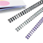 GBC SCATOLA 100 DORSI METALLO 6,3MM BIANCO 34 ANELLI PASSO 3:1
