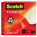 NASTRO ADESIVO SCOTCH CRYSTAL CLEAR 600 33MTX19MM