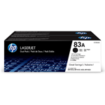 CONFEZIONE DI 2 TONER HP 83A NERO
