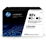 CONFEZIONE DA 2 CARTUCCE TONER NERO ALTA CAPACITA' HP87X