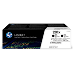 CONFEZIONE DA 2 CARTUCCE TONER NERO ALTA CAPACITA' HP201X
