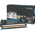 LEXMARK TONER CIANO NON RETURN PROGRAM C736 X736 X738 ALTA CAPACITA'