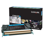 LEXMARK TONER CIANO RETURN PROGRAM X746 X748