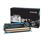 LEXMARK TONER CIANO NON RETURN PROGRAM X748 ALTA CAPACITA'