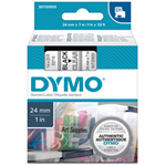 NASTRO DYMO TIPO D1 (24MMX7MT NERO/TRASPARENTE 537100