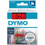 NASTRO DYMO TIPO D1 (24MMX7MT) NERO/ROSSO 537170