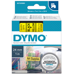 NASTRO DYMO TIPO D1 (24MMX7MT NERO/GIALLO 537180