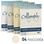 Carta CALLIGRAPHY PERGAMENA 90gr A4 50fg nocciola 04 FAVINI