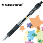 PENNA SFERA SCATTO INK GEL NERO 0.7MM Fine STARLINE