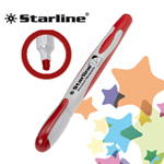 Marcatore permanente punta tonda 2mm rosso Starline