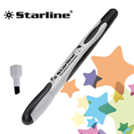 Marcatore permanente punta scalpello 2-4mm nero Starline