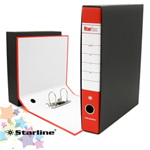 Registratore STARBOX f.to protocollo dorso 5cm rosso STARLINE