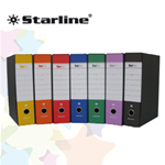 Registratore STARBOX f.to protocollo dorso 8cm arancio STARLINE