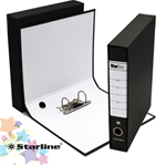 Registratore STARBOX f.to protocollo dorso 5cm nero STARLINE