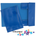 Cartella con elastico 25x34cm Azzurro Queen Starline