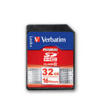 VERBATIM SECURE DIGITAL CARD 32GB HC CLASS 10 (MIN 10MB/SEC)