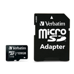 VERBATIM MICRO SD CARD 128GB HC CLASSE 10 FINO A 45MB/S