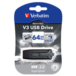 VERBATIM MEMORIA USB 3.0 SUPERSPEED - STORE 'N' GO V3 USB DRIVE 64GB (NERO)