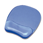 FELLOWES MOUSE PAD CON POGGIAPOLSI IN GEL TRASPARENTE BLU