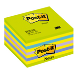 BLOCCO CUBO 450foglietti Post-it 76x76mm 2028-NB VERDE LIME/BLU